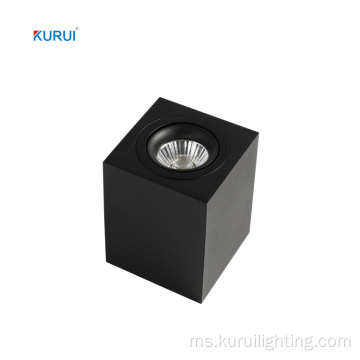 Reka bentuk moden persegi Putih/Black Surface Mount Downlight